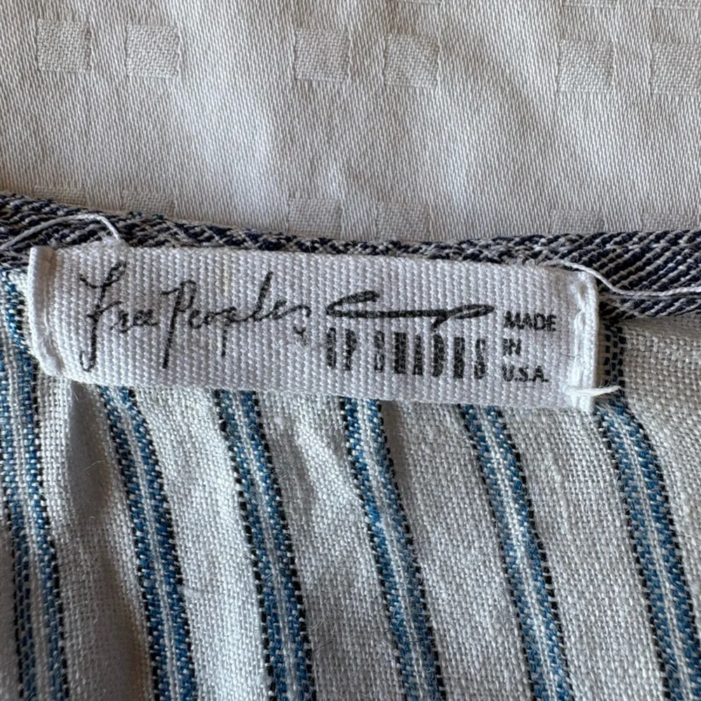 Free People CP Shades Linen Patchwork Dress - Picture 5 of 16